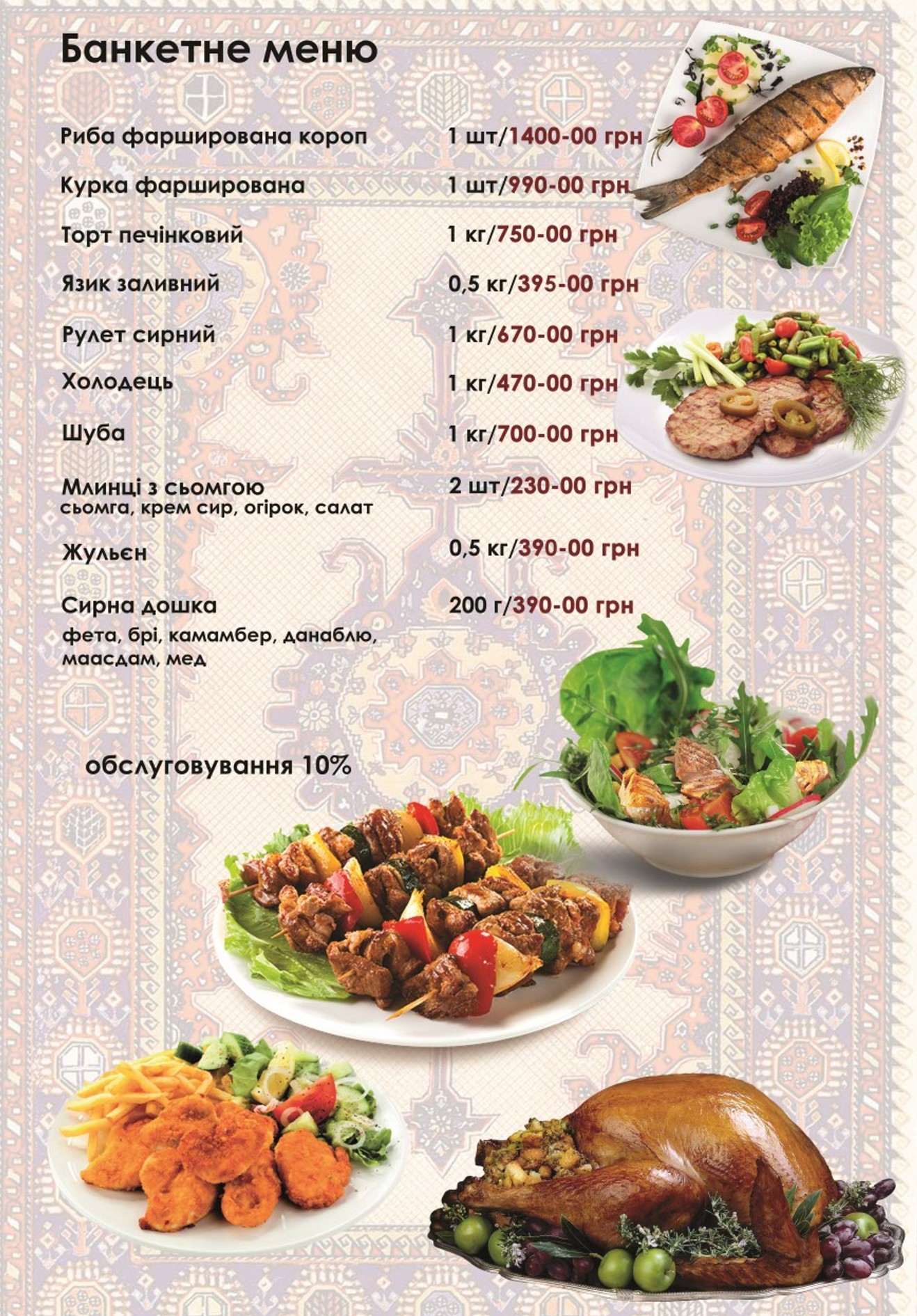 Банкетне меню