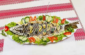 Скумбрия гриль на мангале